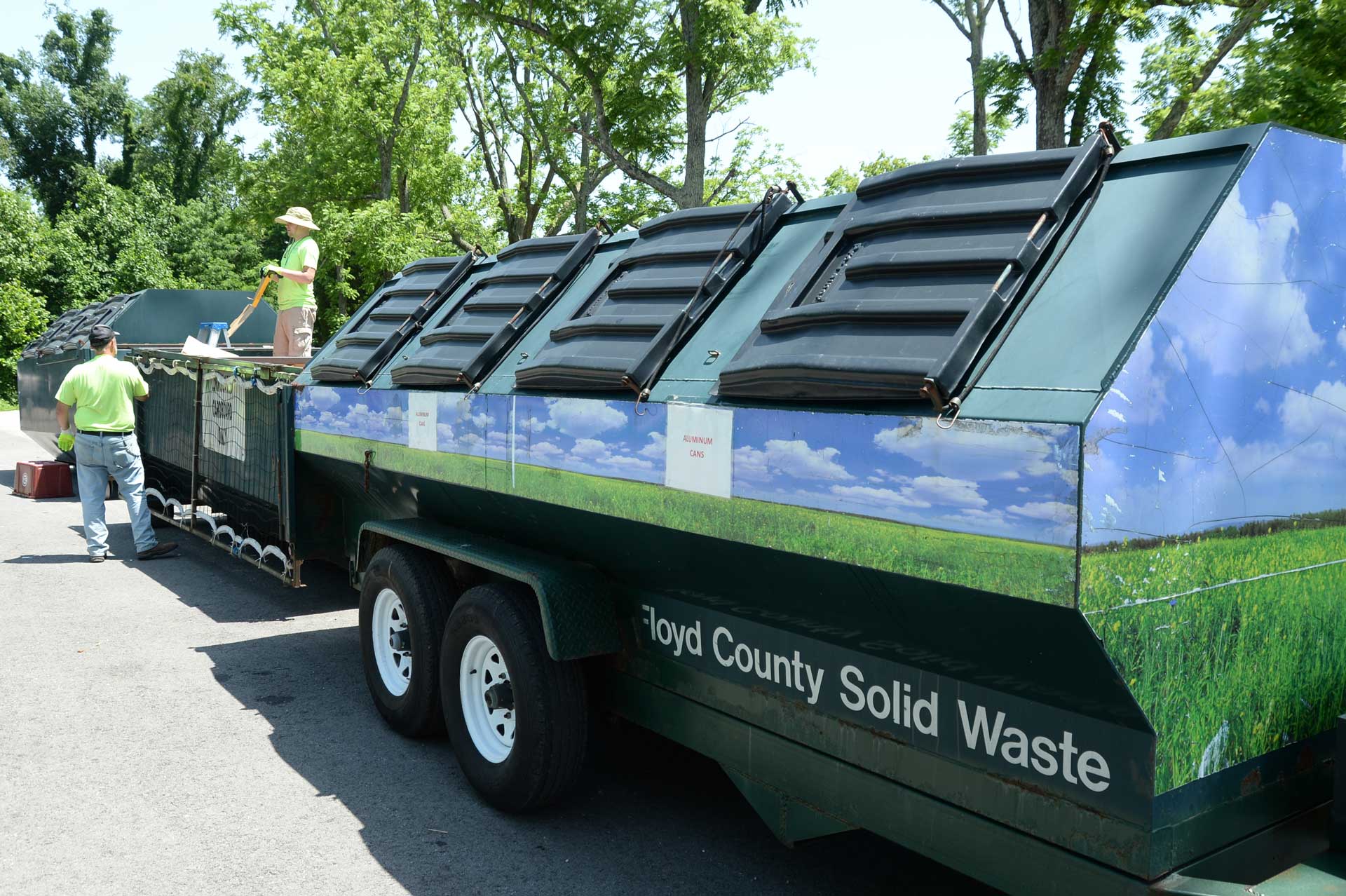 floyd county recycles dumpsters